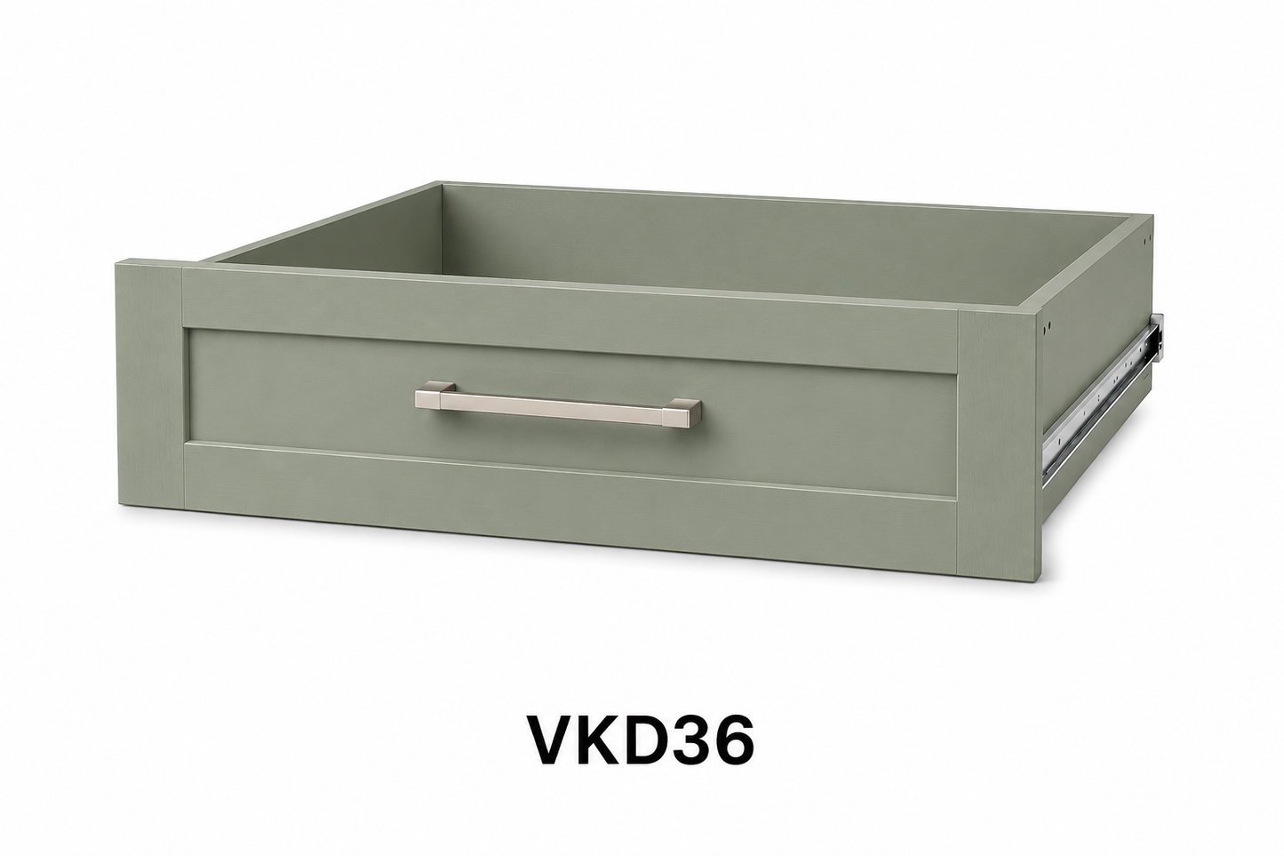 VKD36 Vanity Knee Drawer | 36" Wide x 7" High x 21" Deep | Launch Cabinet Collection