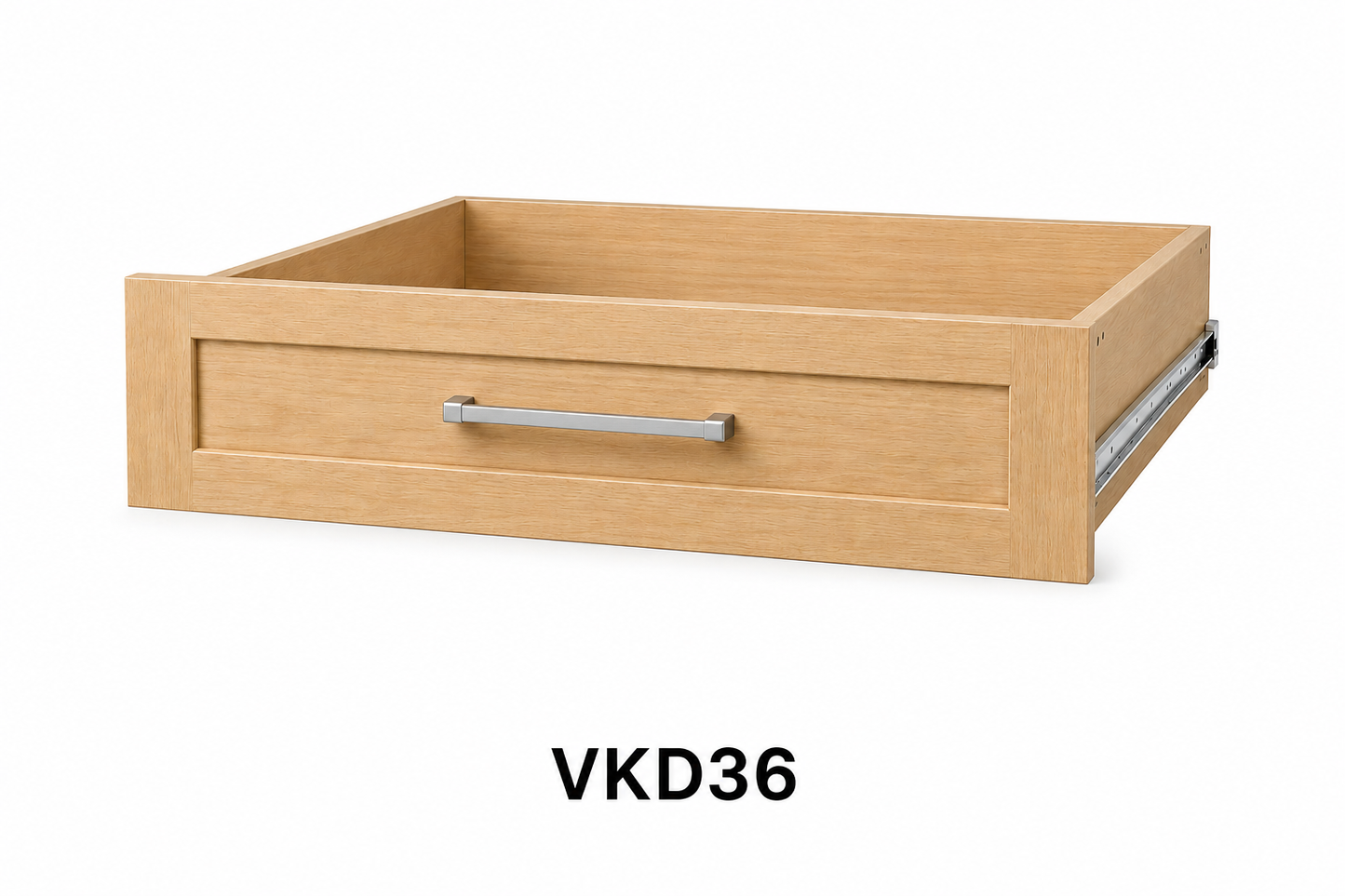VKD36 Vanity Knee Drawer | 36" Wide x 7" High x 21" Deep | Launch Cabinet Collection