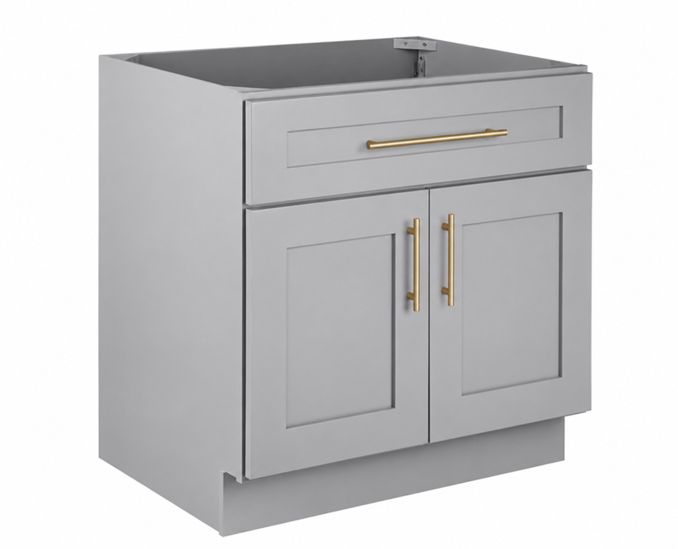 VSB27 Vanity Sink Base Cabinet | 27" Wide x 34-1/2" High x 21" Deep | 2 Door | Launch Cabinet Collection