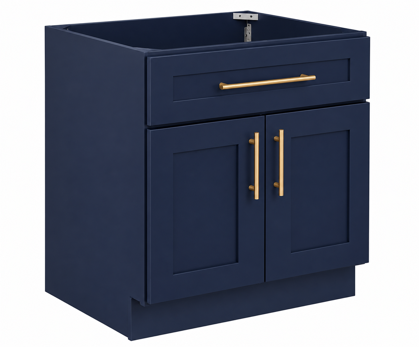 VSB27 Vanity Sink Base Cabinet | 27" Wide x 34-1/2" High x 21" Deep | 2 Door | Launch Cabinet Collection
