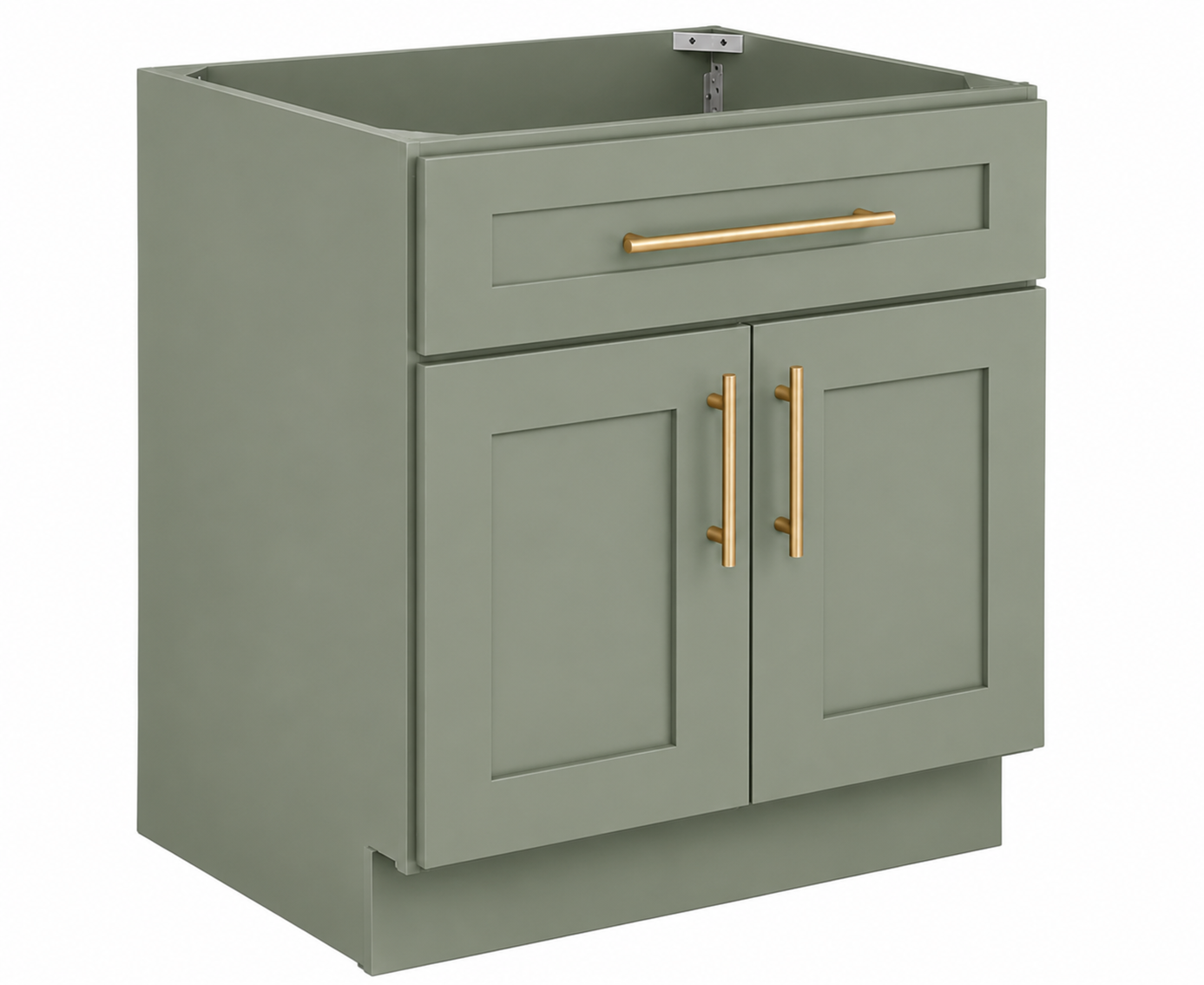 VSB27 Vanity Sink Base Cabinet | 27" Wide x 34-1/2" High x 21" Deep | 2 Door | Launch Cabinet Collection