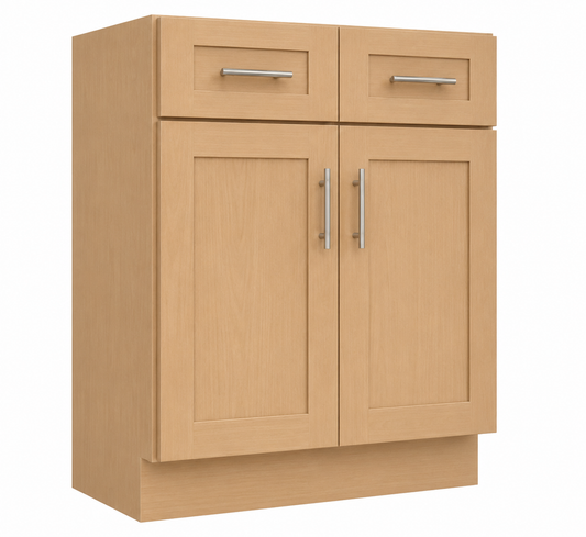 VSB30 Vanity Sink Base Cabinet | 30" Wide x 34-1/2" High x 21" Deep | 2 Door | Launch Cabinet Collection
