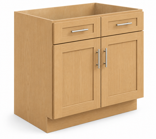 VSB36 Vanity Sink Base Cabinet | 36" Wide x 34-1/2" High x 21" Deep | 2 Door | Launch Cabinet Collection
