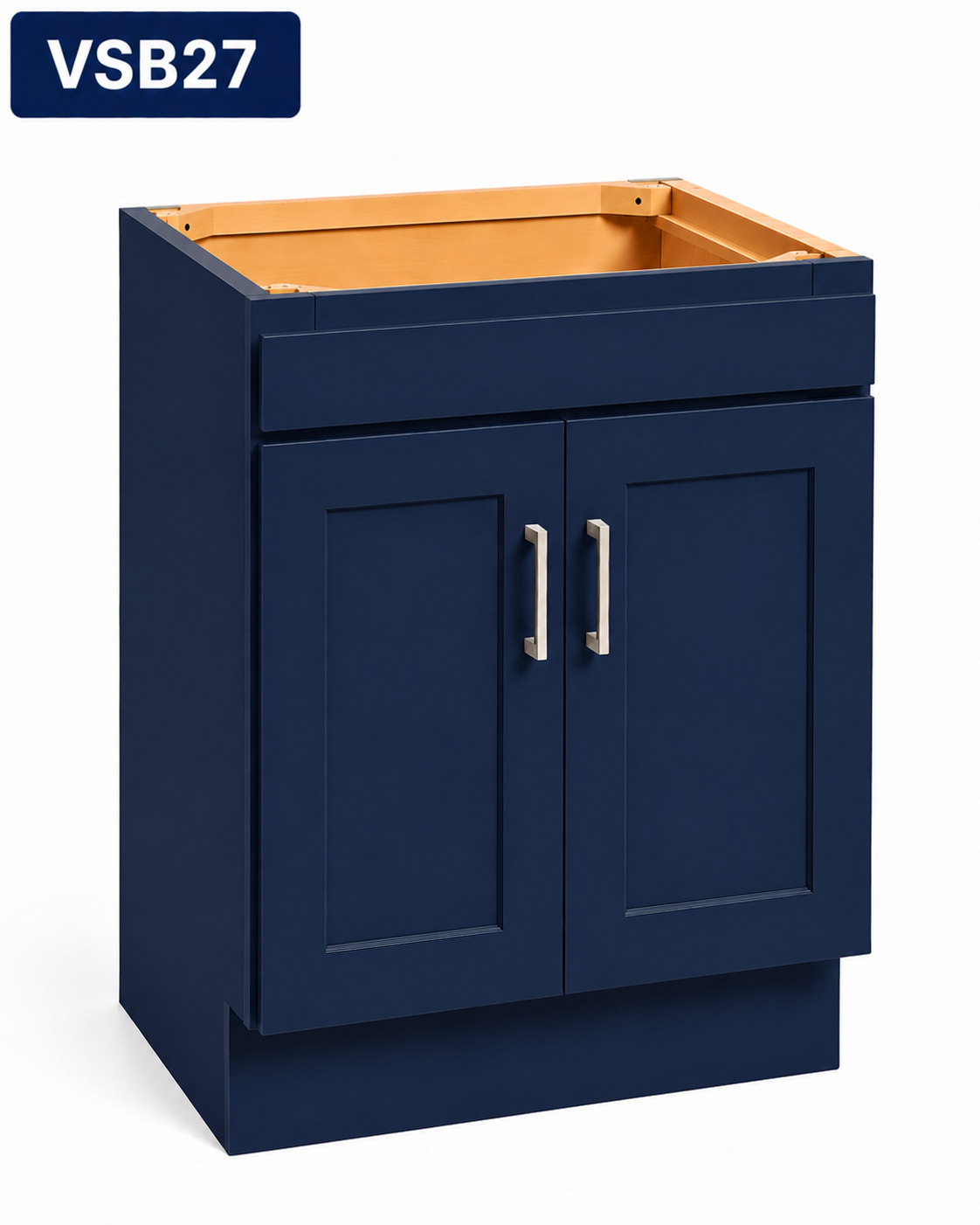 VSB27 Shaker Vanity Sink Base Cabinet | Launch Collection | 27" Vanity Cabinet