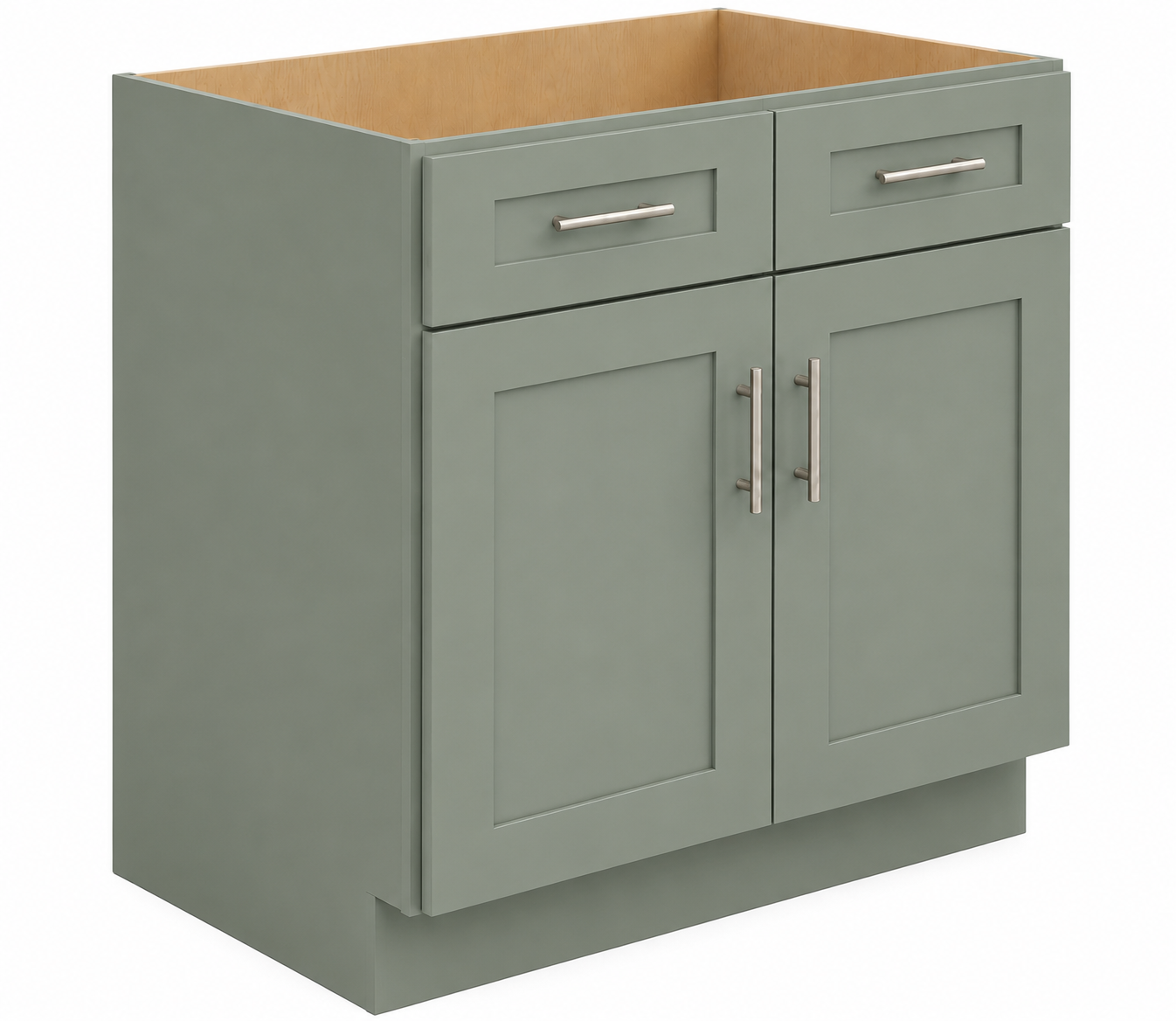VSB36 Vanity Sink Base Cabinet | 36" Wide x 34-1/2" High x 21" Deep | 2 Door | Launch Cabinet Collection