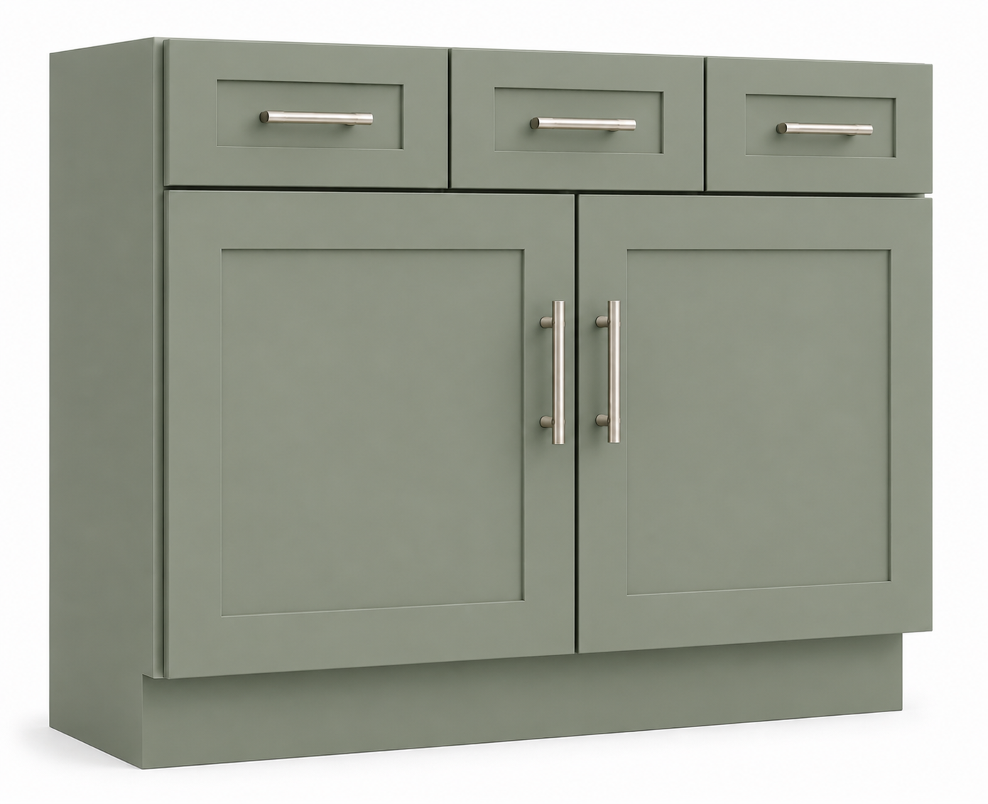 VSD48 Vanity Sink Drawer Base Cabinet | 48" Wide x 34-1/2" High x 21" Deep | 2 Drawers | 2 Doors | Launch Cabinet Collection