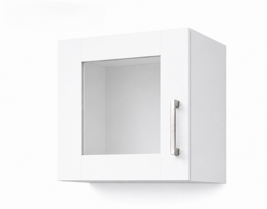W1212GD Wall Glass Door Cabinet | 12" Wide x 12" High | Launch Cabinet Collection