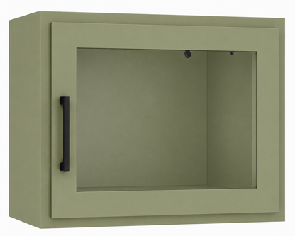 W1512GD Wall Glass Door Cabinet | 15" Wide x 12" High | Launch Cabinet Collection