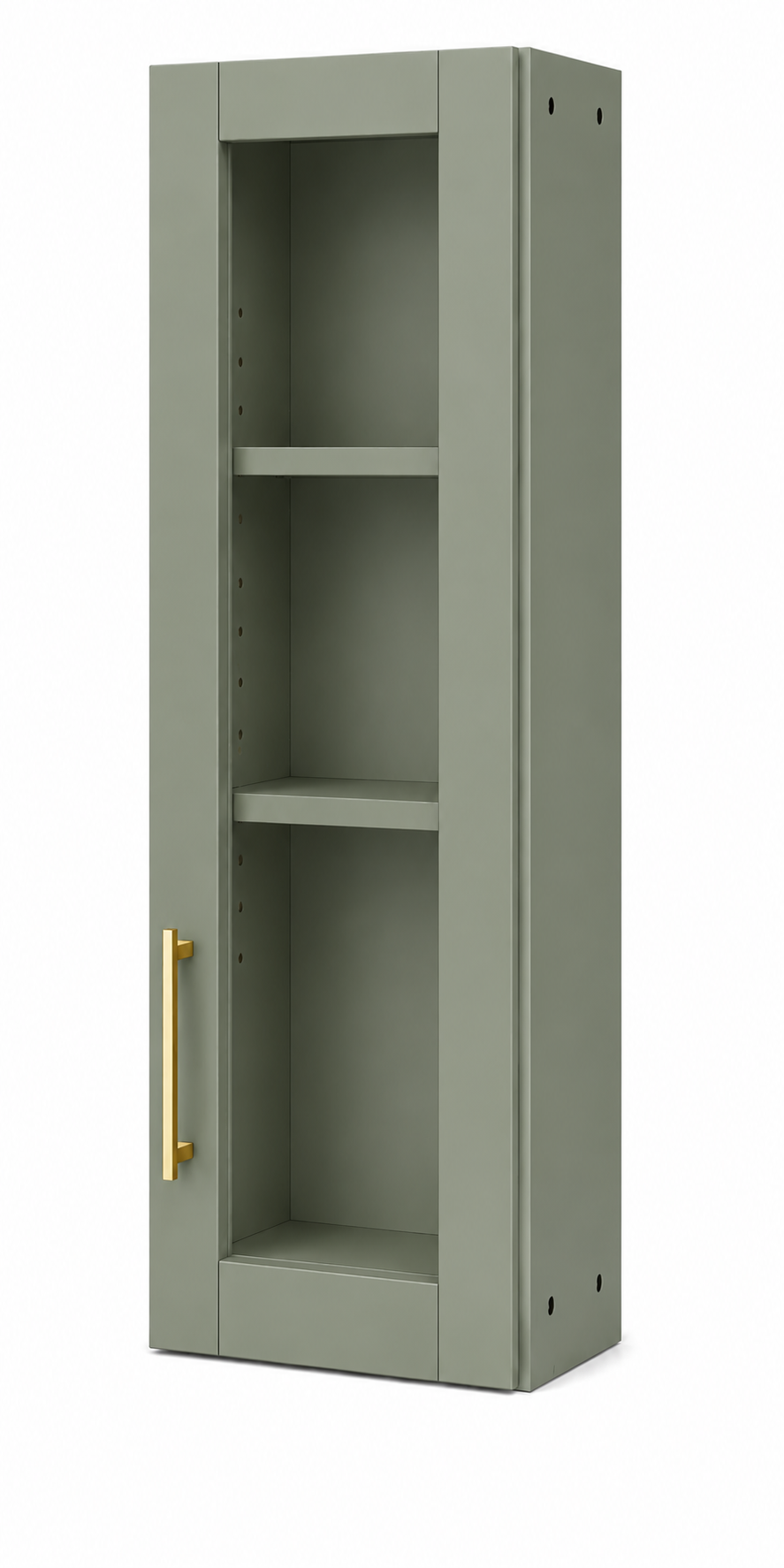 W1536GD Wall Glass Door Cabinet | 15" Wide x 36" High | Launch Cabinet Collection