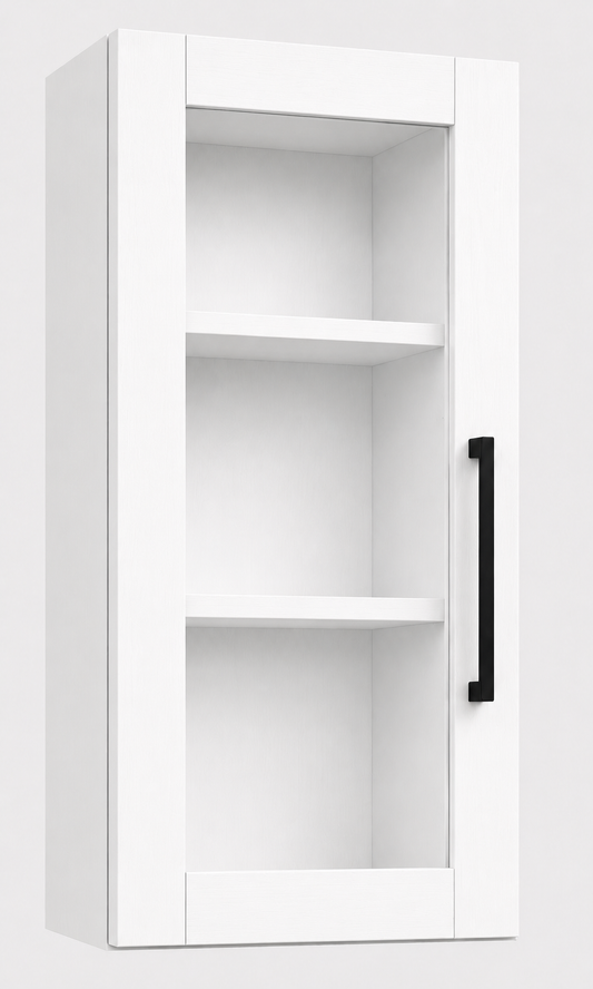 W1830GD Wall Glass Door Cabinet | 18" Wide x 30" High | Launch Cabinet Collection