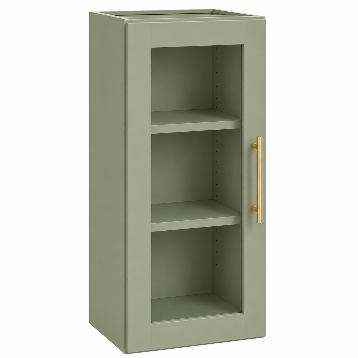W1836GD Wall Glass Door Cabinet | 18" Wide x 36" High | Launch Cabinet Collection