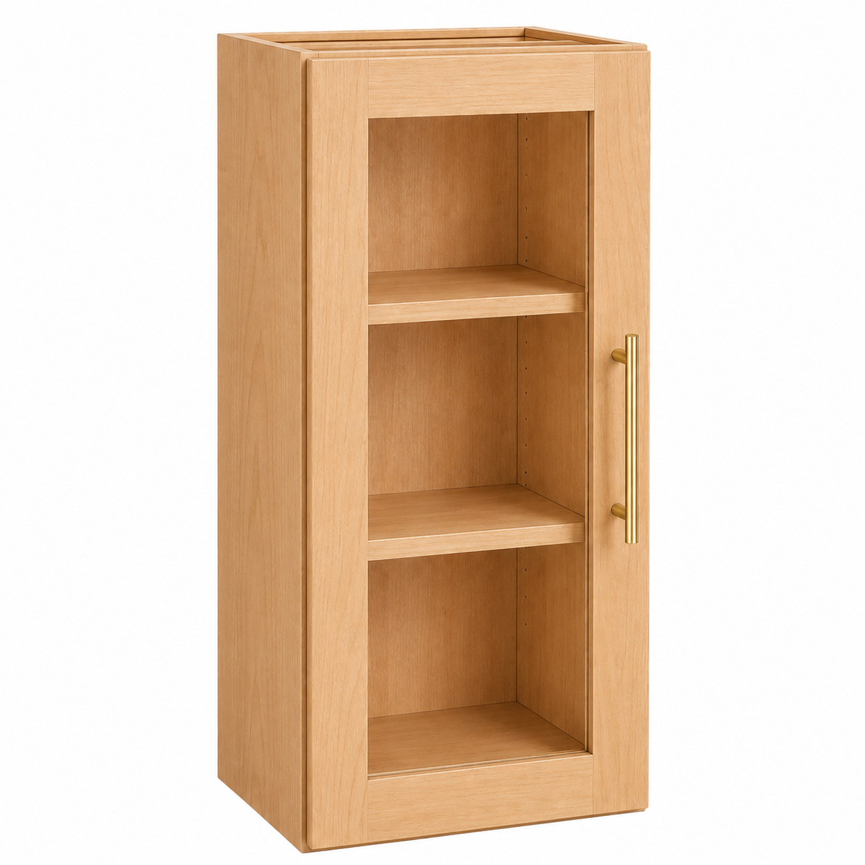W1836GD Wall Glass Door Cabinet | 18" Wide x 36" High | Launch Cabinet Collection