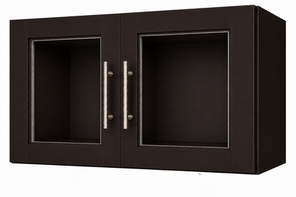 W2412GD Wall Glass Door Cabinet | 24" Wide x 12" High | Launch Cabinet Collection
