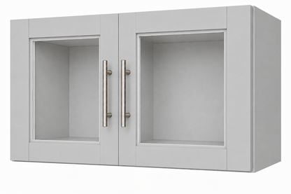 W2412GD Wall Glass Door Cabinet | 24" Wide x 12" High | Launch Cabinet Collection