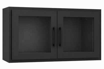W2412GD Wall Glass Door Cabinet | 24" Wide x 12" High | Launch Cabinet Collection