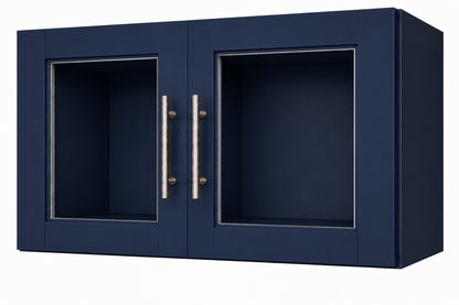 W2412GD Wall Glass Door Cabinet | 24" Wide x 12" High | Launch Cabinet Collection