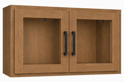 W2412GD Wall Glass Door Cabinet | 24" Wide x 12" High | Launch Cabinet Collection