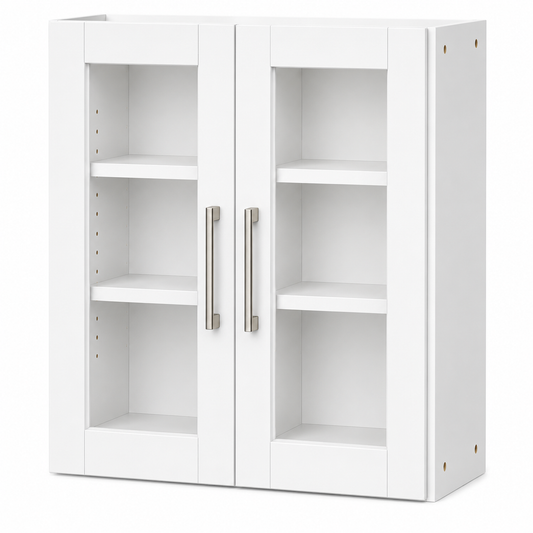 W2430GD Wall Glass Door Cabinet | 24" Wide x 30" High | Launch Cabinet Collection