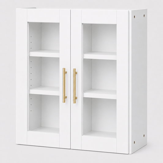W2436GD Wall Glass Door Cabinet | 24" Wide x 36" High | Launch Cabinet Collection