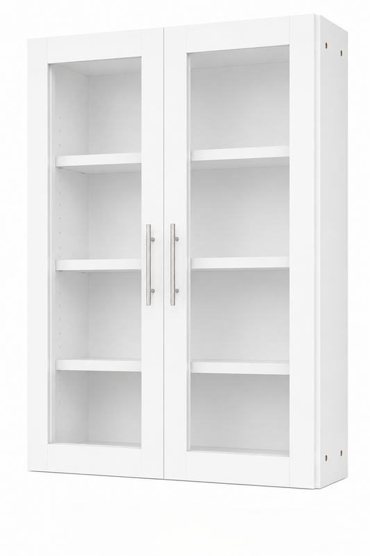 W2442GD Wall Glass Door Cabinet | 24" Wide x 42" High | Launch Cabinet Collection