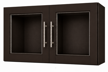 W3012GD Wall Glass Door Cabinet | 30" Wide x 12" High | Launch Cabinet Collection