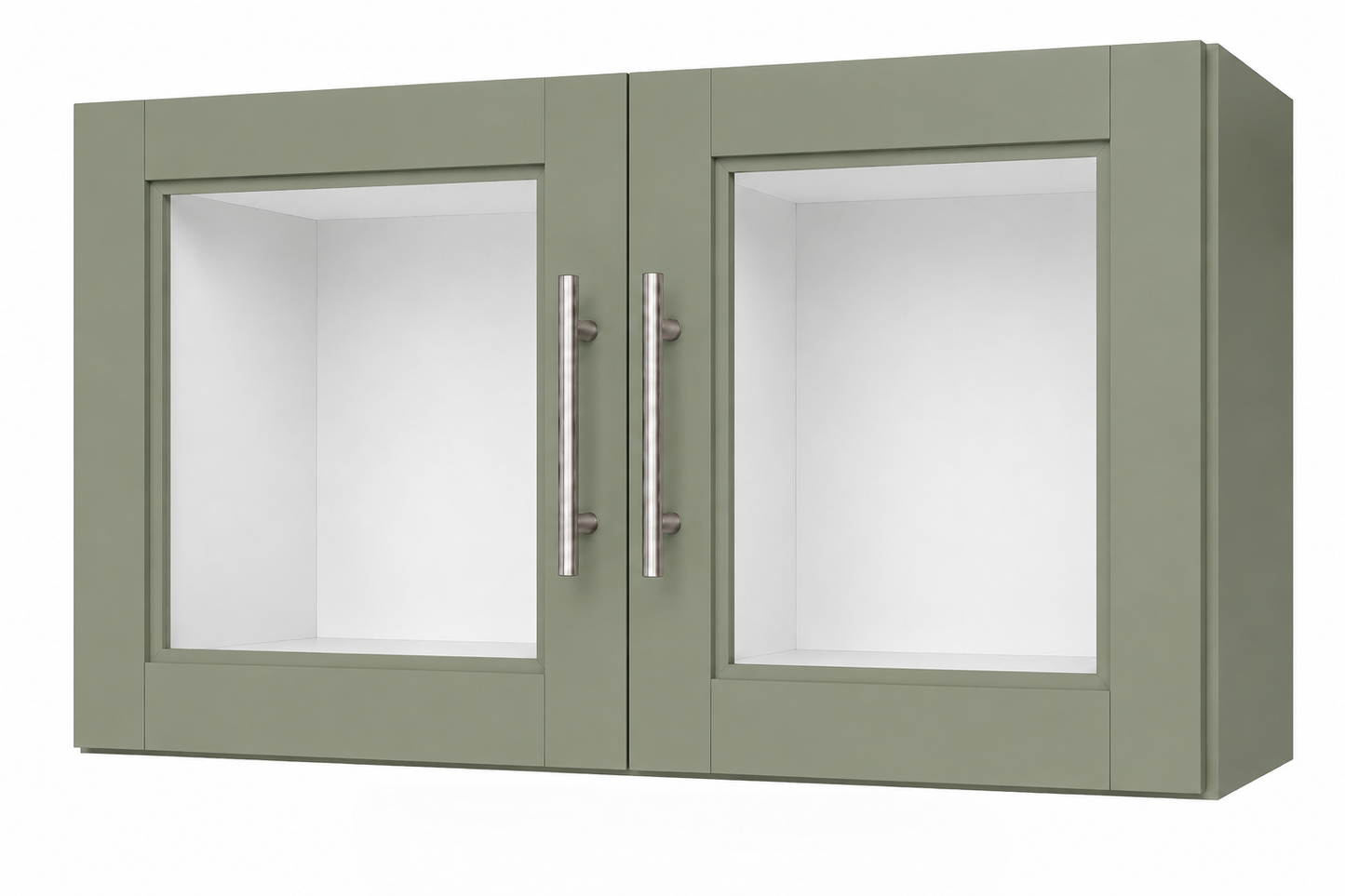 W3012GD Wall Glass Door Cabinet | 30" Wide x 12" High | Launch Cabinet Collection