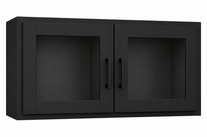 W3012GD Wall Glass Door Cabinet | 30" Wide x 12" High | Launch Cabinet Collection