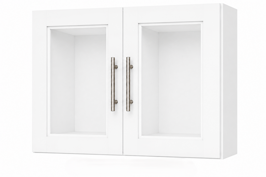W3018GD Glass Door Wall Cabinet | 30" Wide x 18" High x 12" Deep | 2 Door | Launch Cabinet Collection