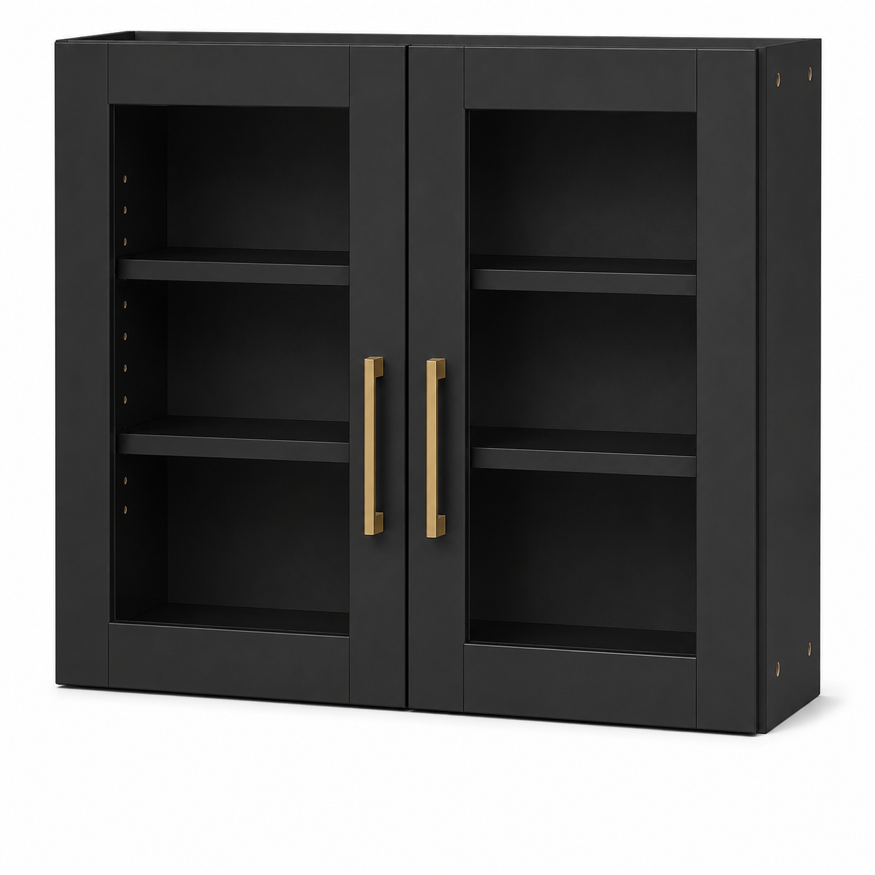 W3030GD Wall Glass Door Cabinet | 30" Wide x 30" High x 12" Deep | 2 Door | 2 Shelf | Launch Cabinet Collection