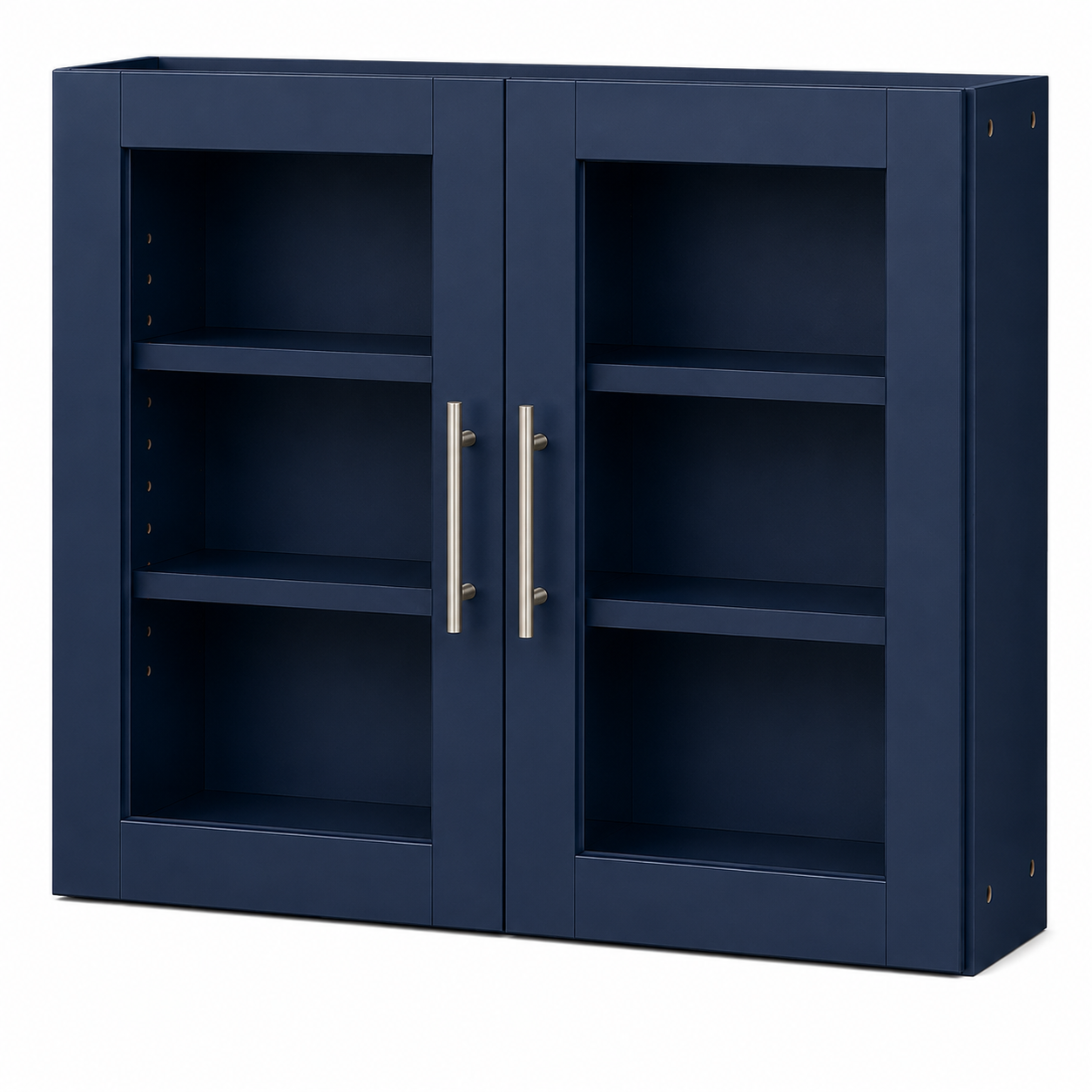 W3030GD Wall Glass Door Cabinet | 30" Wide x 30" High x 12" Deep | 2 Door | 2 Shelf | Launch Cabinet Collection