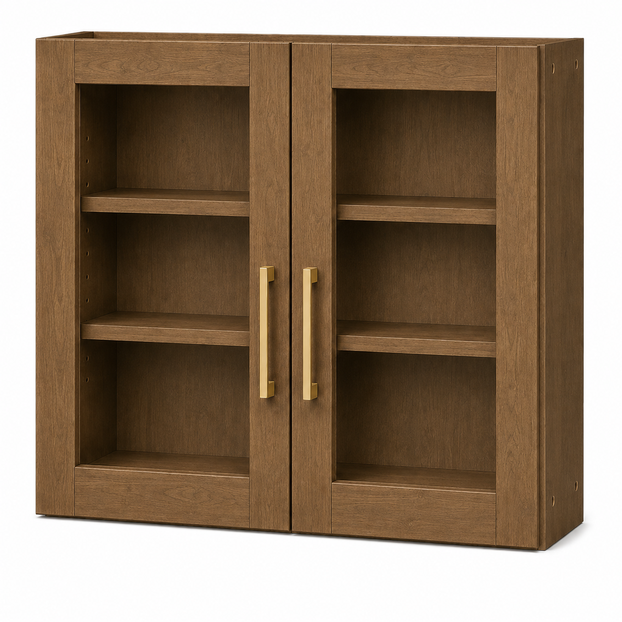 W3030GD Wall Glass Door Cabinet | 30" Wide x 30" High x 12" Deep | 2 Door | 2 Shelf | Launch Cabinet Collection