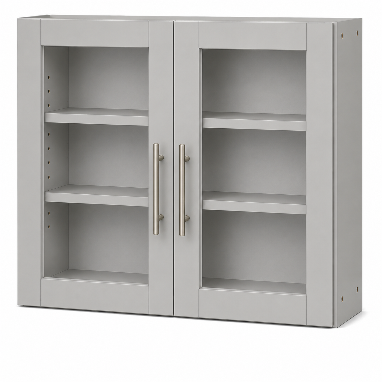 W3036GD Wall Glass Door Cabinet | 30" Wide x 36" High x 12" Deep | 2 Door | 2 Shelf | Launch Cabinet Collection