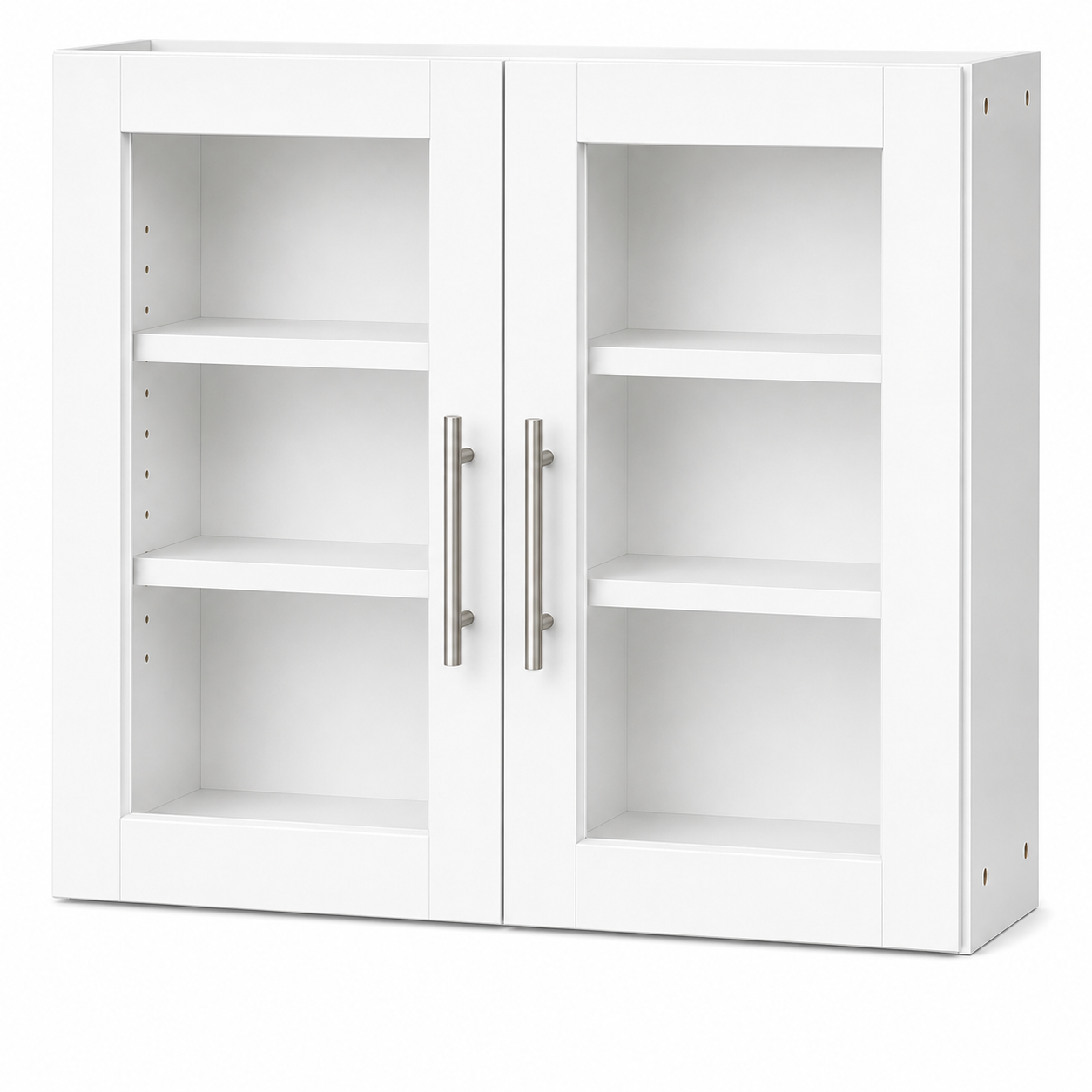 W3036GD Wall Glass Door Cabinet | 30" Wide x 36" High x 12" Deep | 2 Door | 2 Shelf | Launch Cabinet Collection