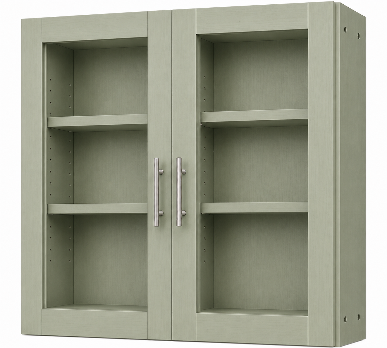 W3042GD Glass Door Wall Cabinet | 30" Wide x 42" High x 12" Deep | 2 Door | 2 Shelf | Launch Cabinet Collection