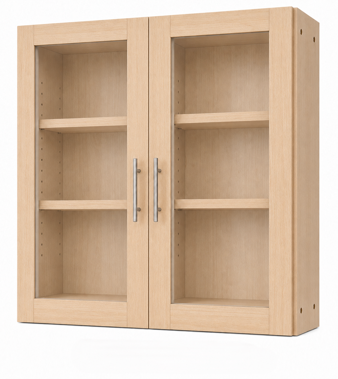 W3042GD Glass Door Wall Cabinet | 30" Wide x 42" High x 12" Deep | 2 Door | 2 Shelf | Launch Cabinet Collection