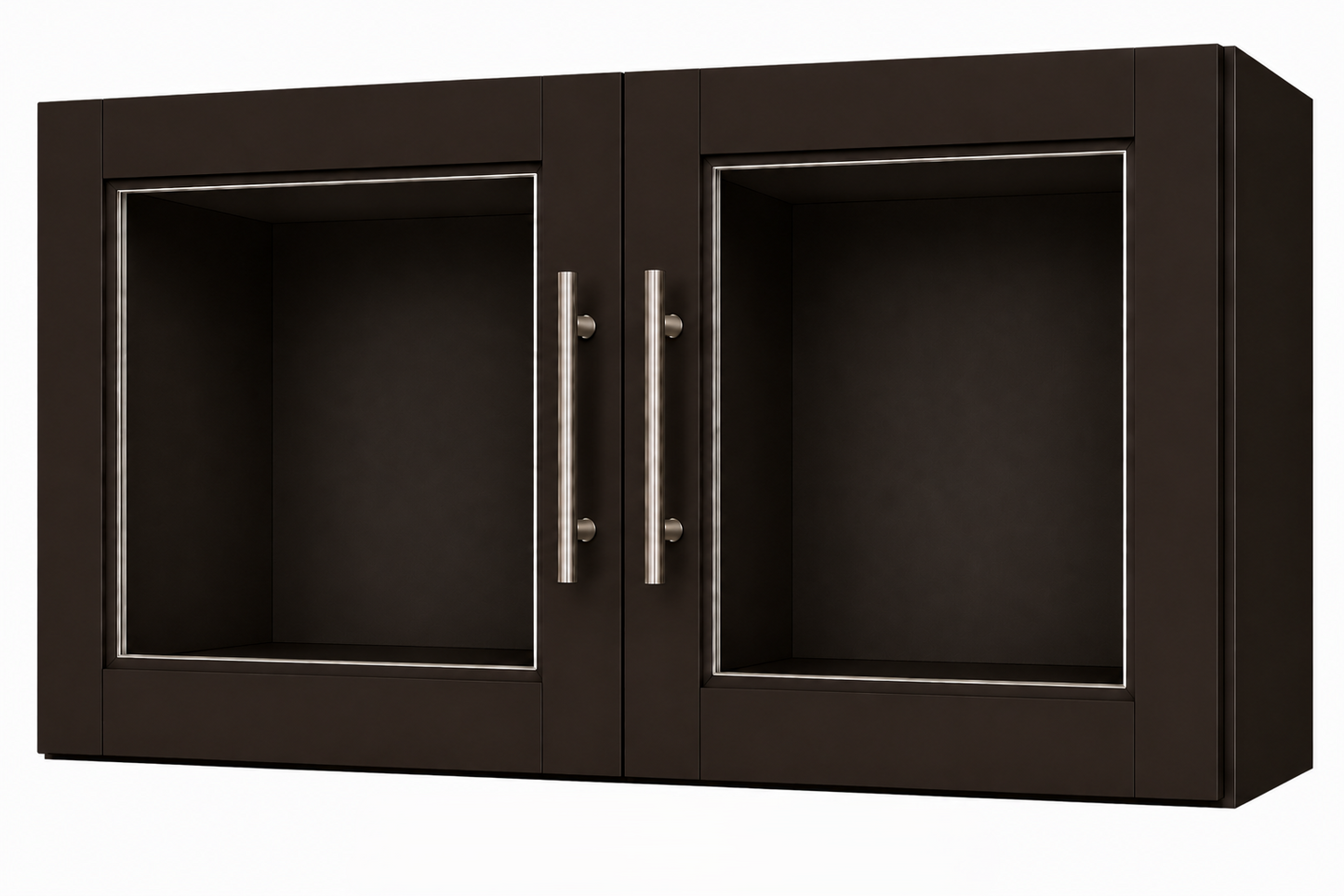 W3312GD Glass Door Wall Cabinet | 33" Wide x 12" High x 12" Deep | 2 Door | Launch Cabinet Collection
