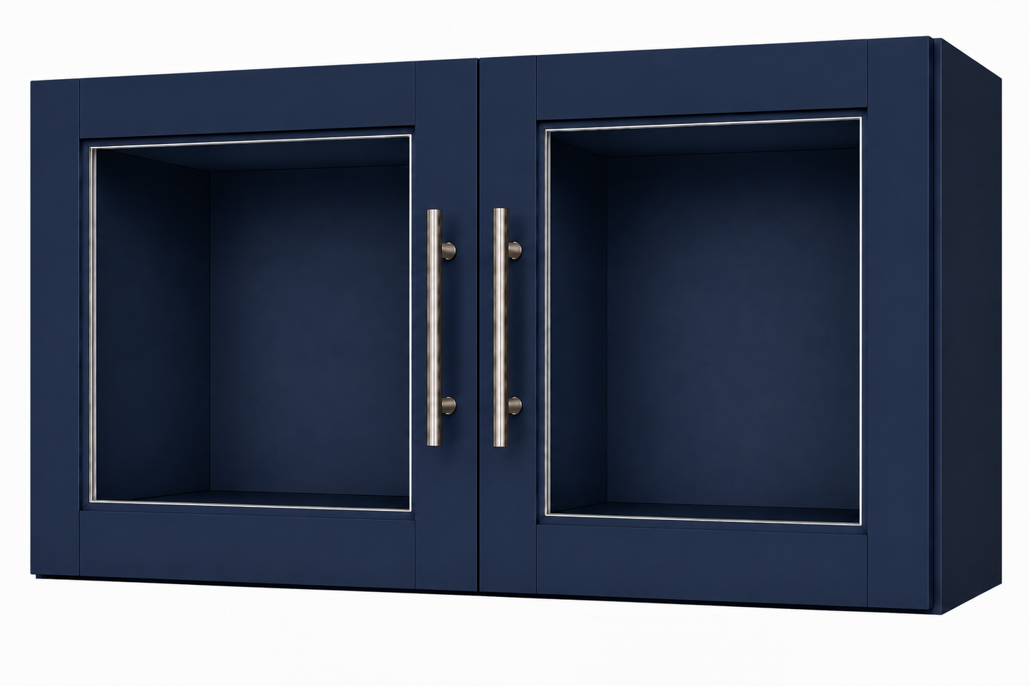 W3312GD Glass Door Wall Cabinet | 33" Wide x 12" High x 12" Deep | 2 Door | Launch Cabinet Collection