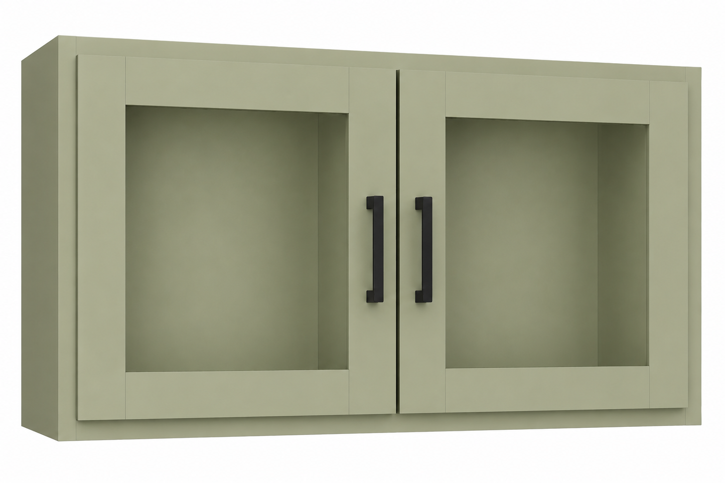 W3312GD Glass Door Wall Cabinet | 33" Wide x 12" High x 12" Deep | 2 Door | Launch Cabinet Collection