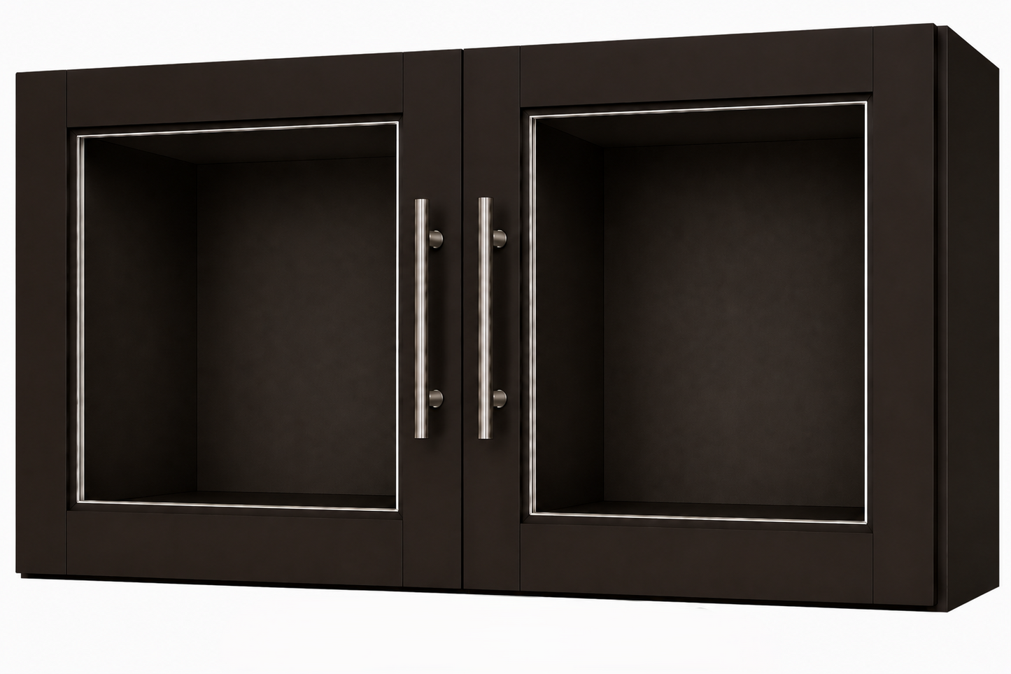 W3612GD Glass Door Wall Cabinet | 36" Wide x 12" High x 12" Deep | 2 Door | Launch Cabinet Collection