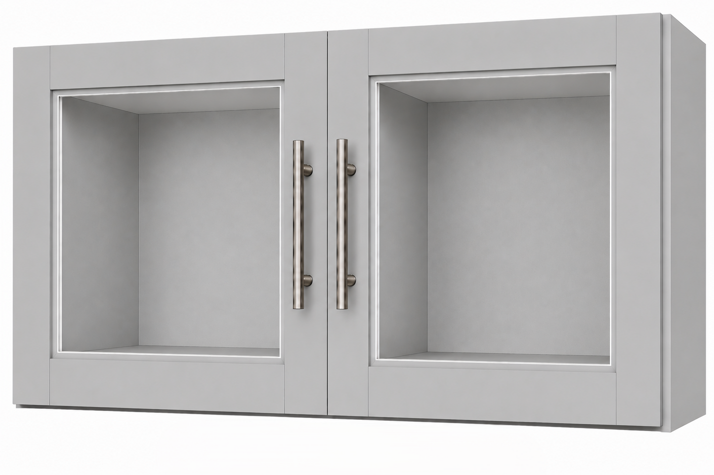 W3612GD Glass Door Wall Cabinet | 36" Wide x 12" High x 12" Deep | 2 Door | Launch Cabinet Collection