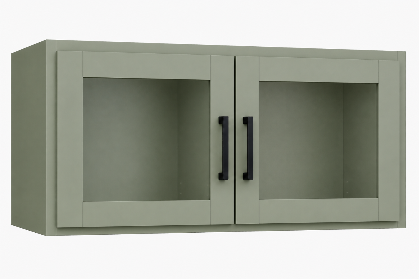 W3612GD Glass Door Wall Cabinet | 36" Wide x 12" High x 12" Deep | 2 Door | Launch Cabinet Collection